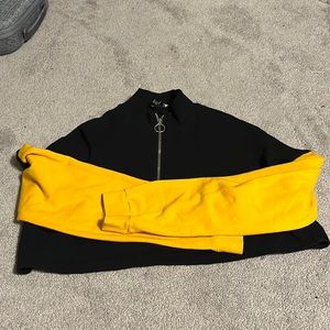 Girls long sleeve crop top shirt